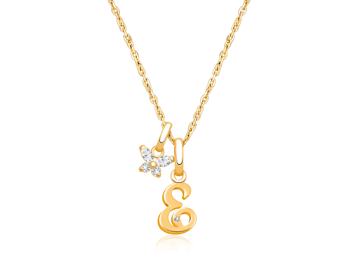 Enlarged to Show Detail<br />Shown with Butterfly Charm