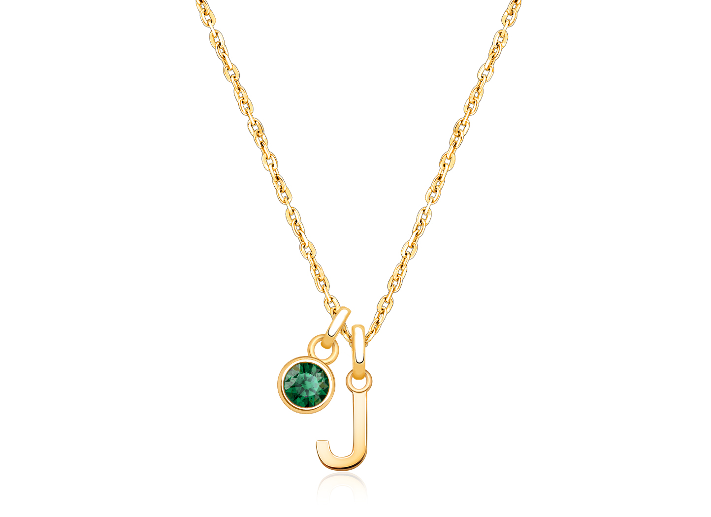 Enlarged to Show Detail<br>Shown with Birthstone Charm