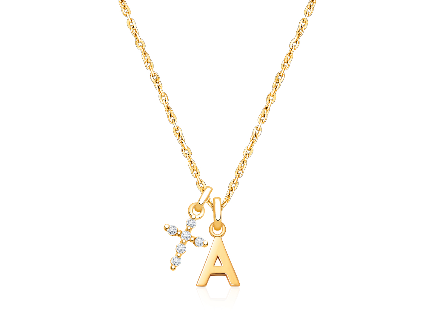 Enlarged to Show Detail<br>Shown with <u>Upgraded</u> Cross Charm
