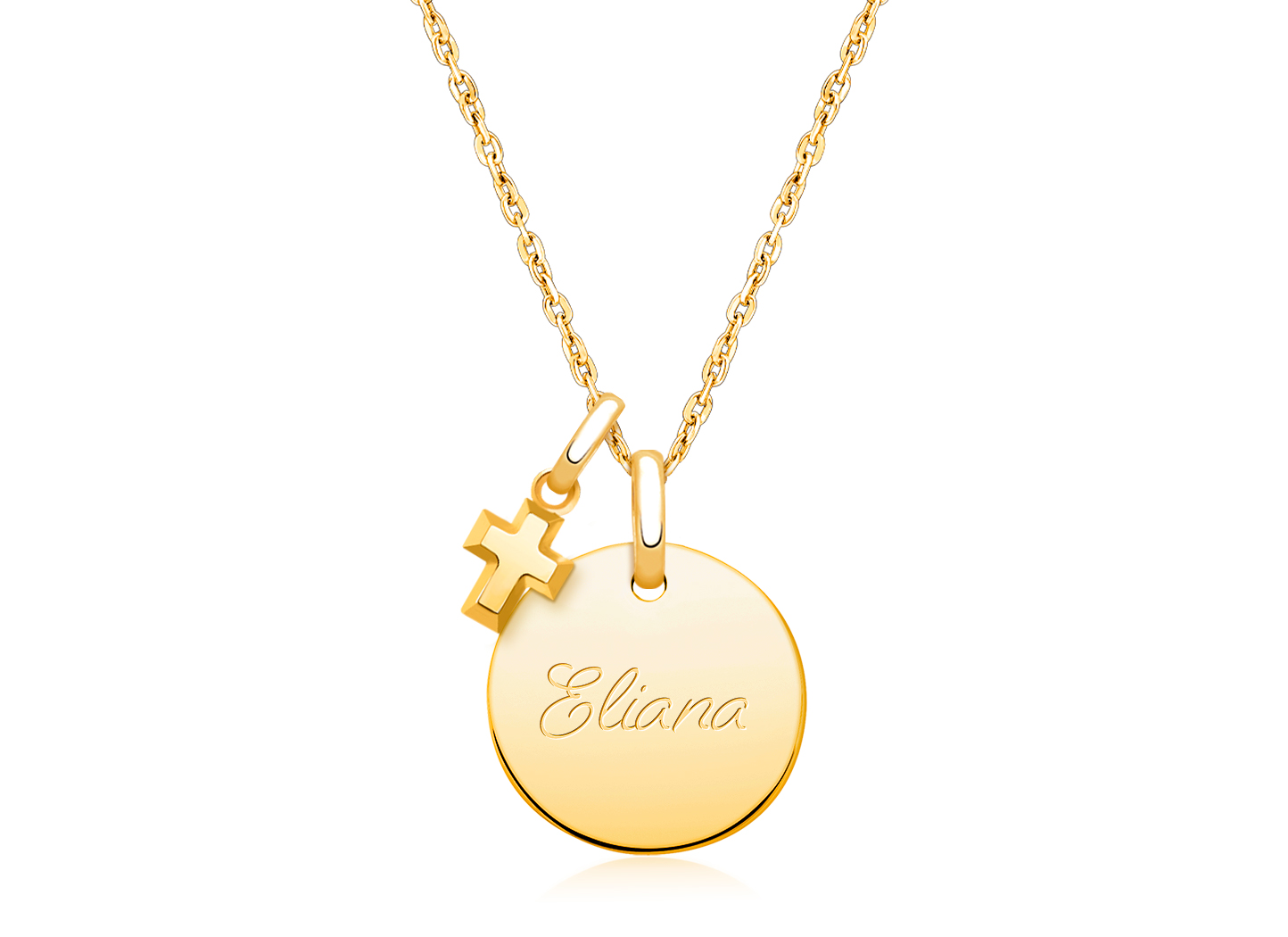 Enlarged to Show Detail<br />Shown with <u>Included</u> Cross ( add the charms your child would love )