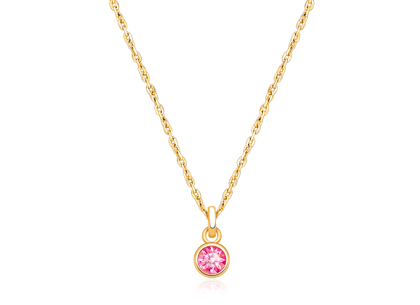 October Birthstone Shown<br />Enlarged to Show Detail