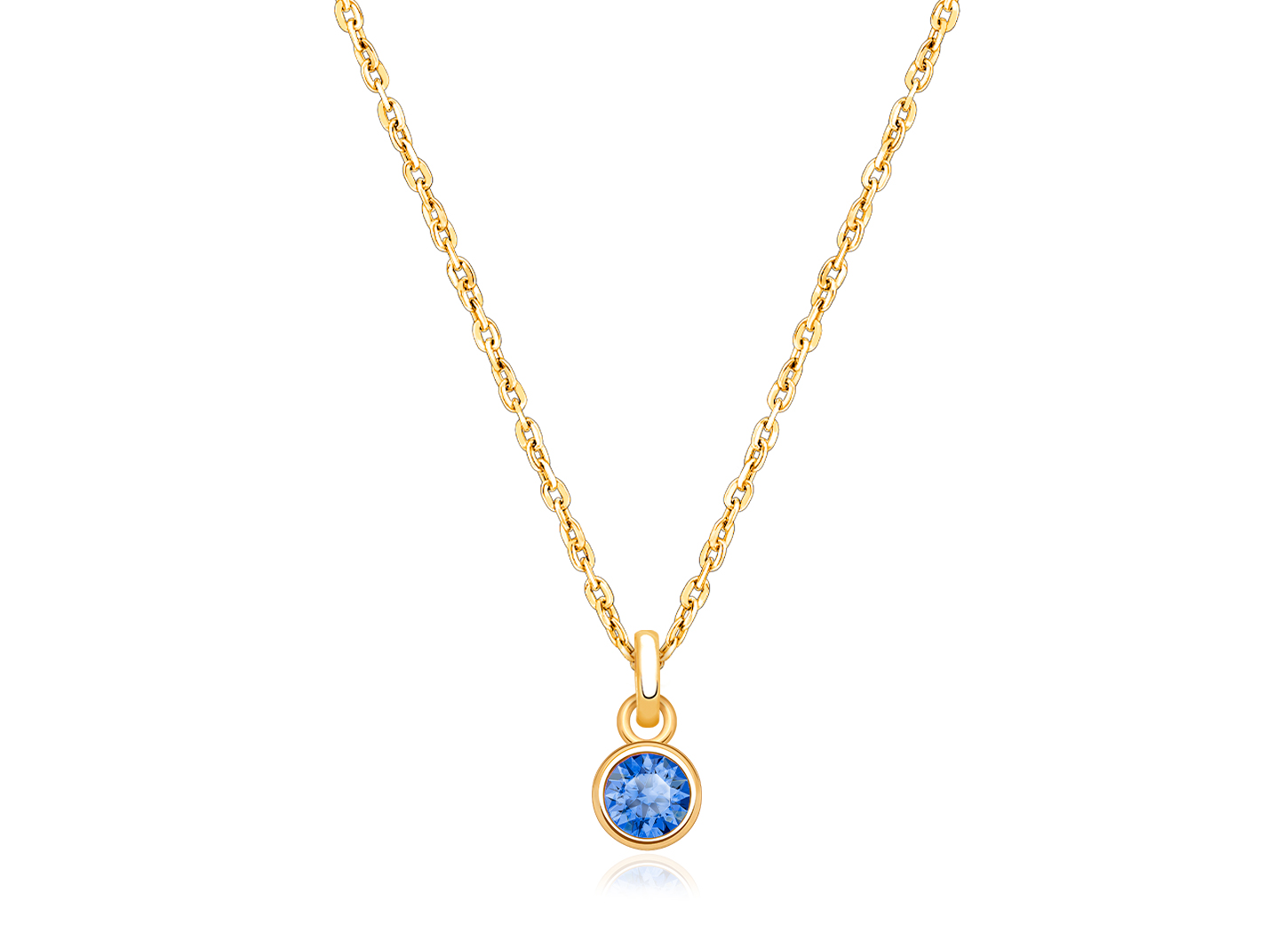 September Birthstone Shown<br />Enlarged to Show Detail