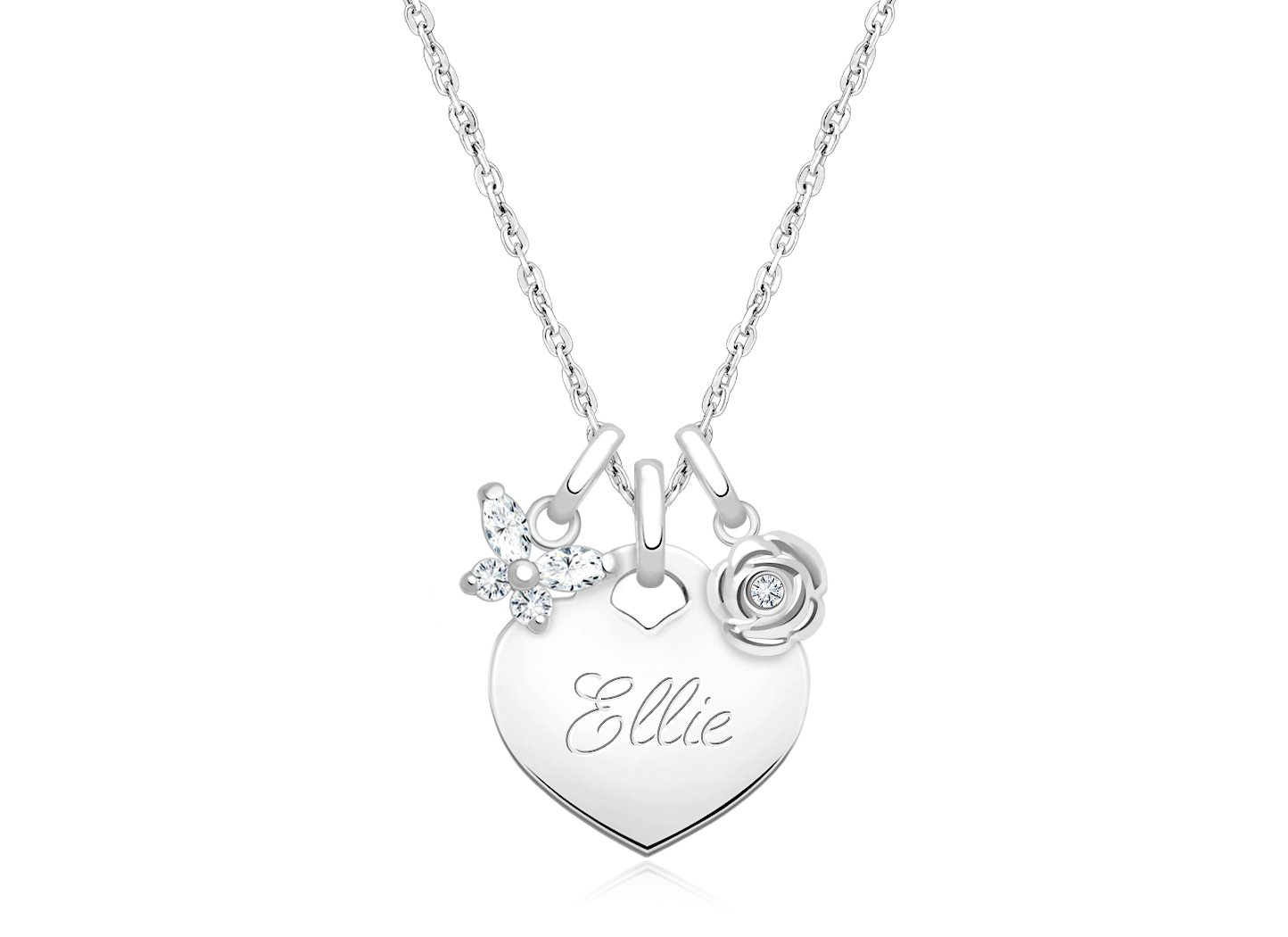 Butterfly & Rose Charms <u>NOT</u> Included<br />( add the charms your child would love )