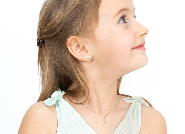 Necklace Shown on 5 Year Old Girl