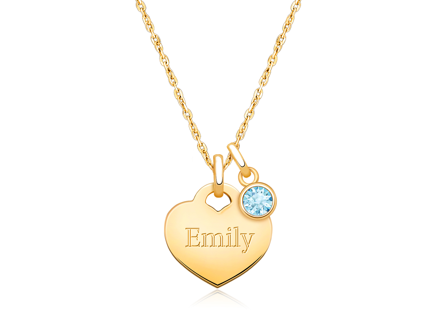 Enlarged to Show Detail<br />Example Shown with <u>Optional</u> Birthstone Charm