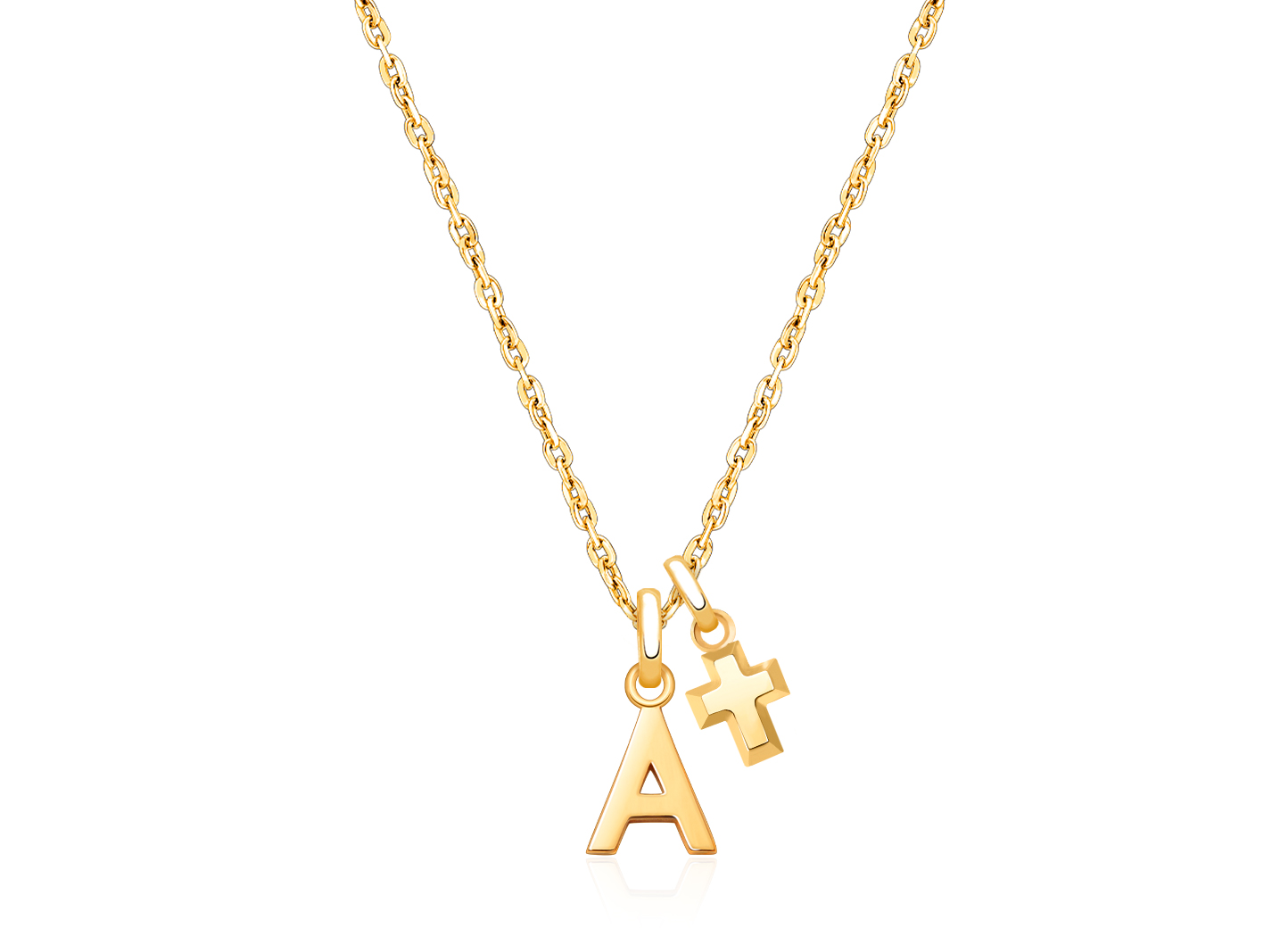 Enlarged to Show Detail<br>Shown with <u>Included</u> Cross Charm