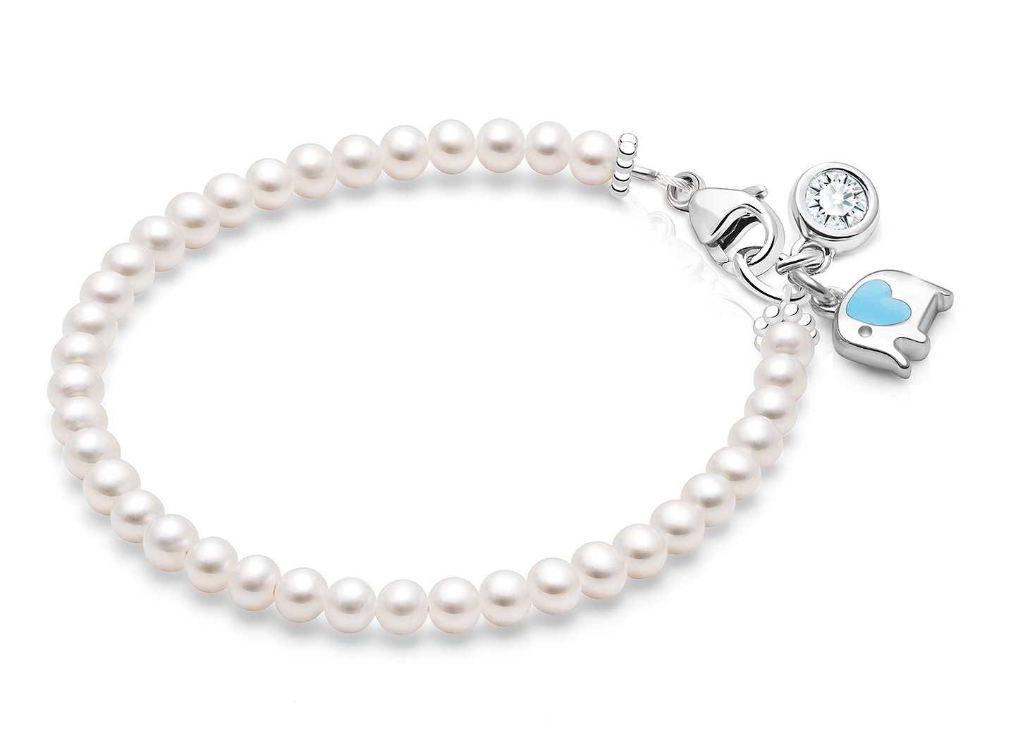 CZ & Elephant Charms <u>NOT</u> Included<br />( add the charms your child would love )
