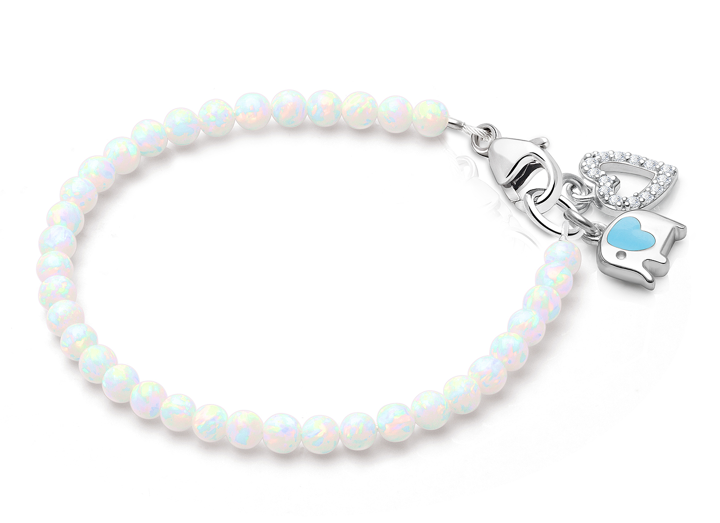 Heart & Elephant Charms <u>NOT</u> Included<br />( add the charms your child would love )