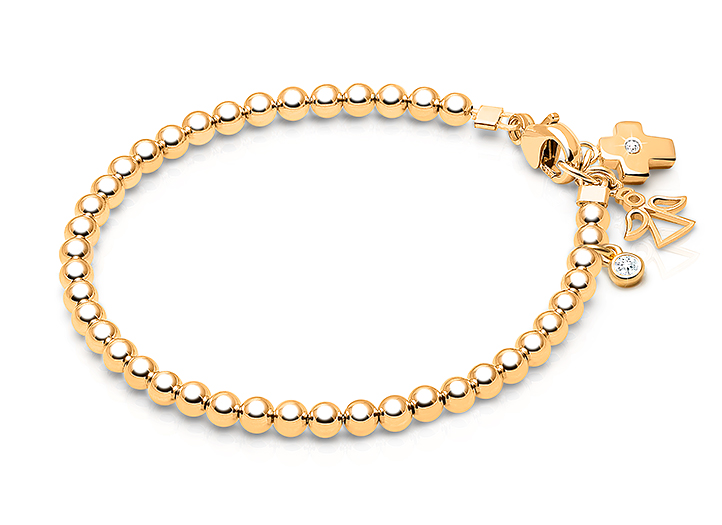 Enlarged to Show Detail<br />Shown with <u>Upgraded</u> Religious Charm, All Other Charms are <u>Optional</u>