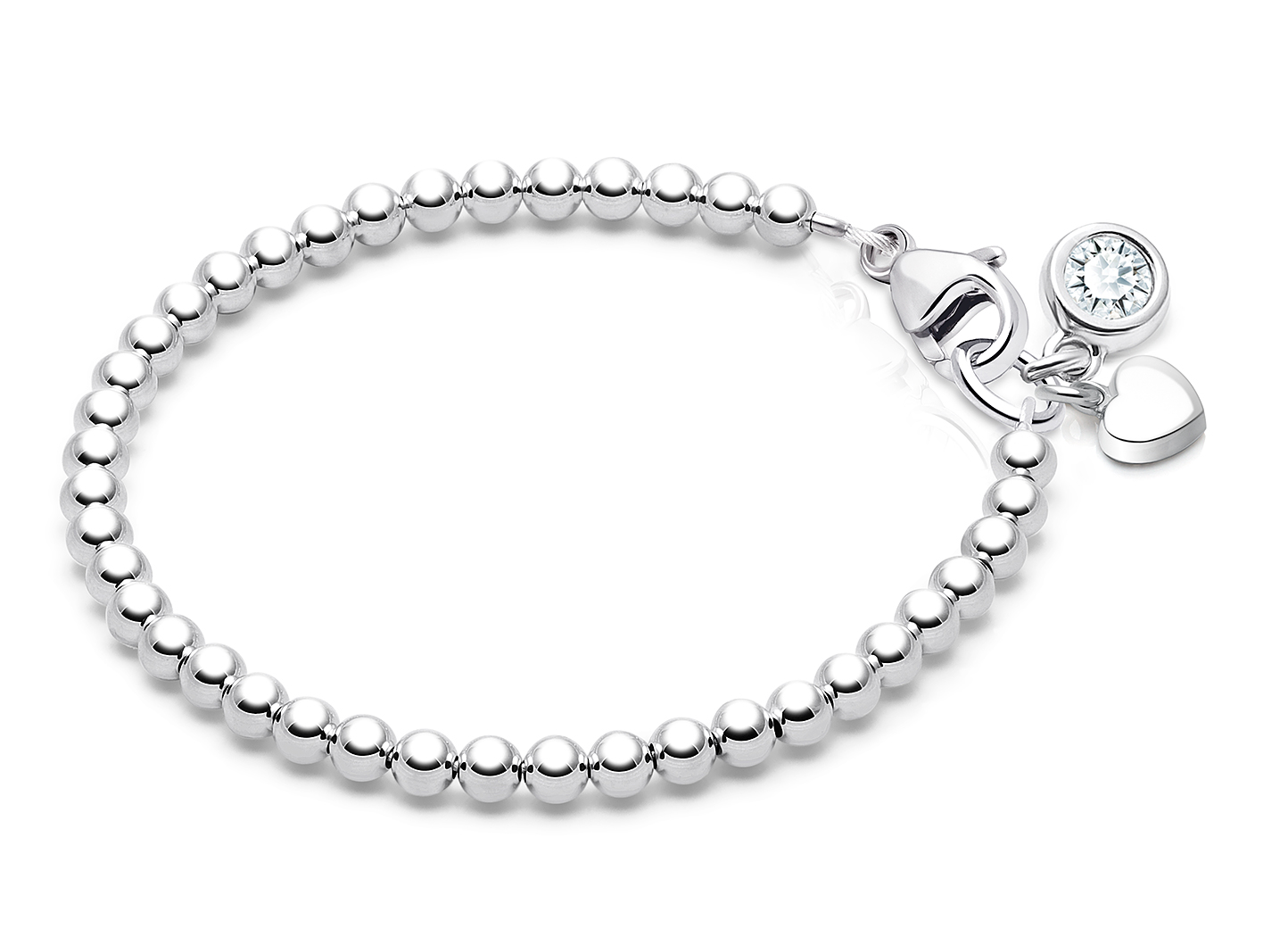 CZ & Heart Charms <u>NOT</u> Included<br />( add the charms your child would love )
