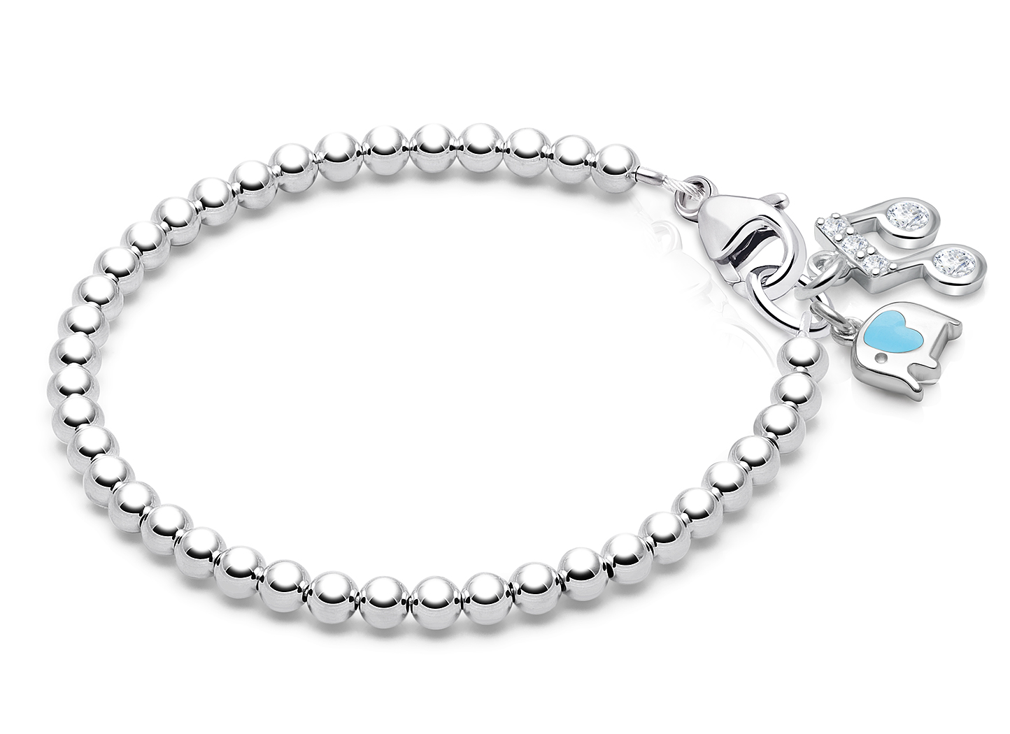 CZ & Elephant Charms <u>NOT</u> Included<br />( add the charms your child would love )