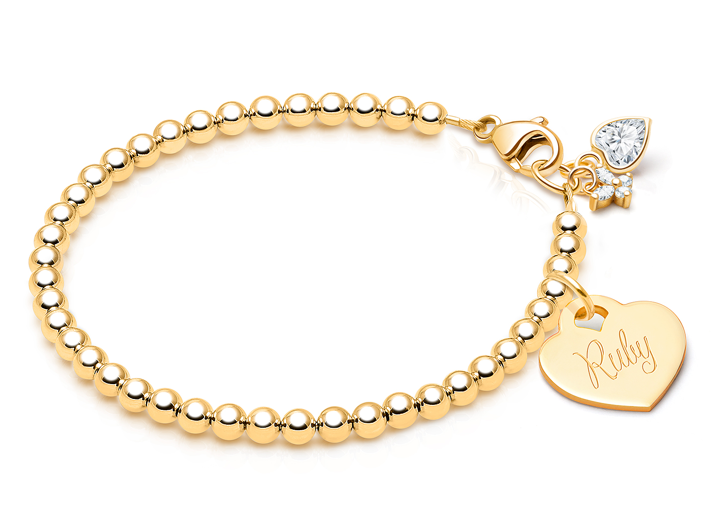Heart & Butterfly Charms <u>NOT</u> Included<br />( add the charms your child would love )