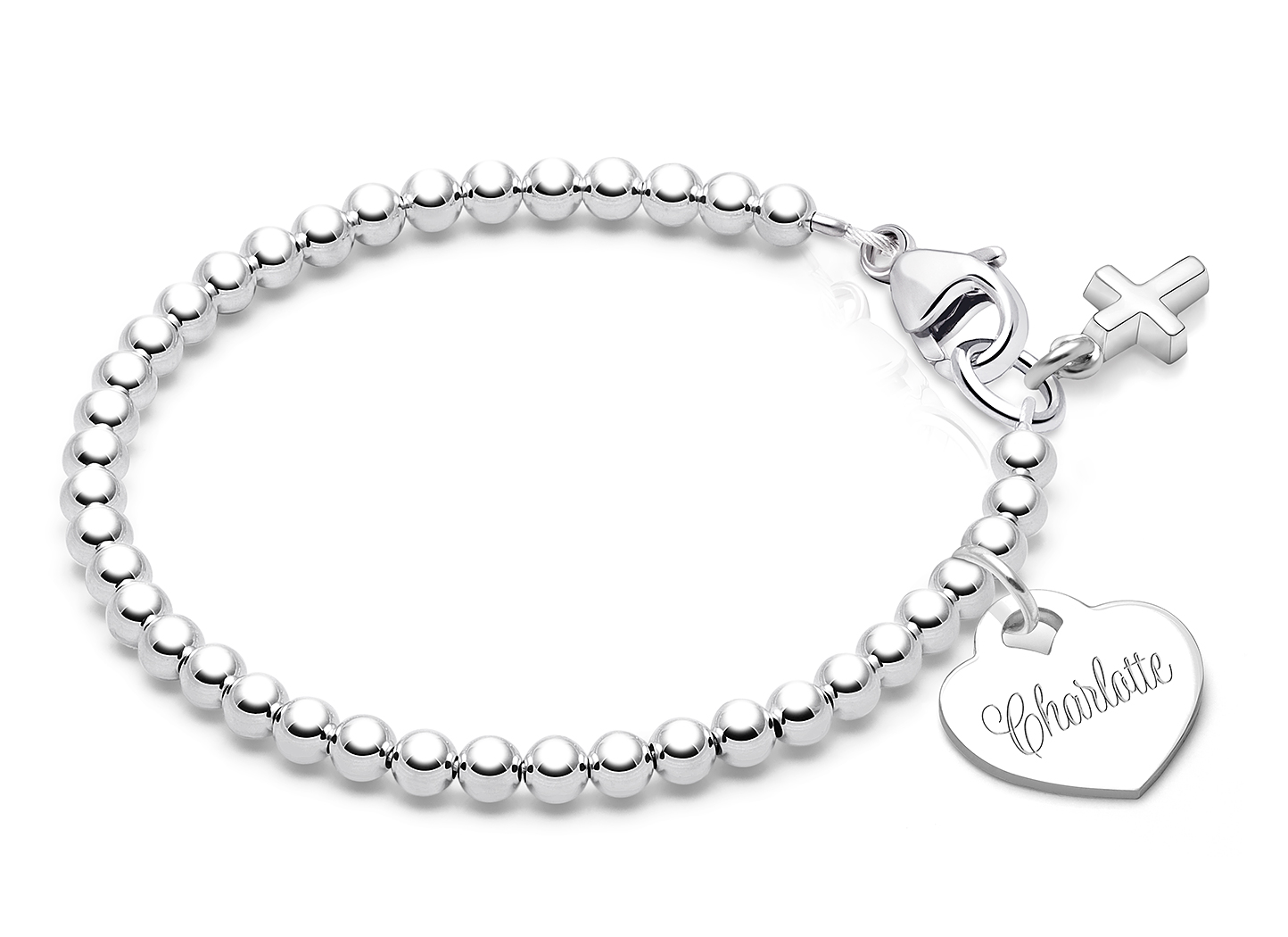 Enlarged to Show Detail<br />Shown with <u>Included</u> Cross Charm