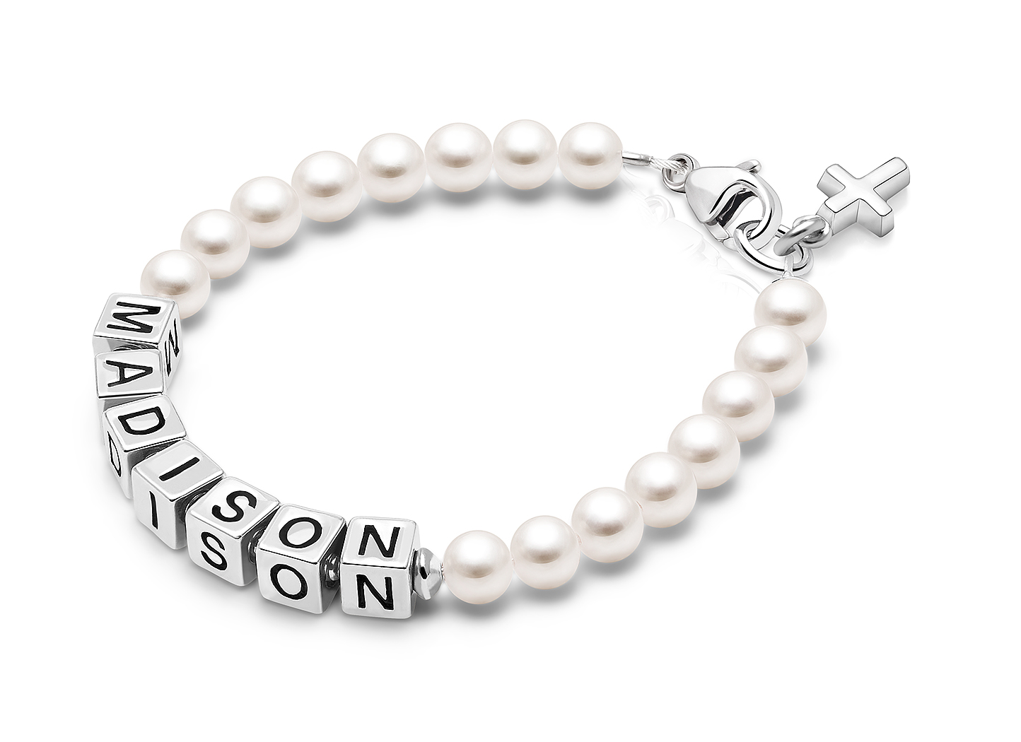 Enlarged to Show Detail<br />Shown with <u>Included</u> Cross Charm