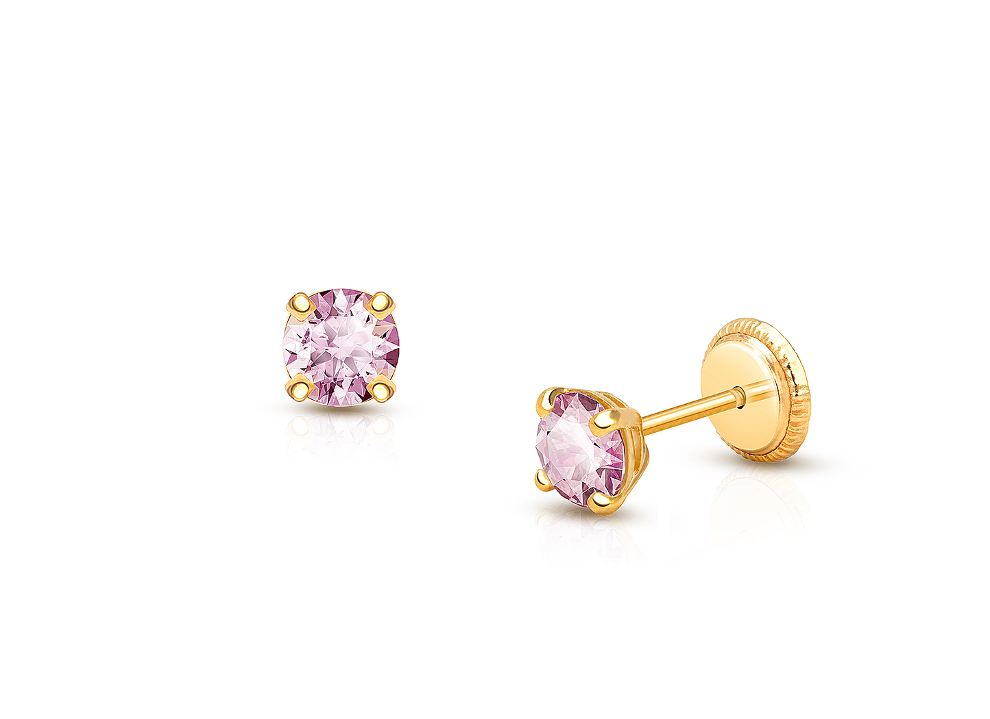 June Birthstone Shown<br />Enlarged to Show Detail 