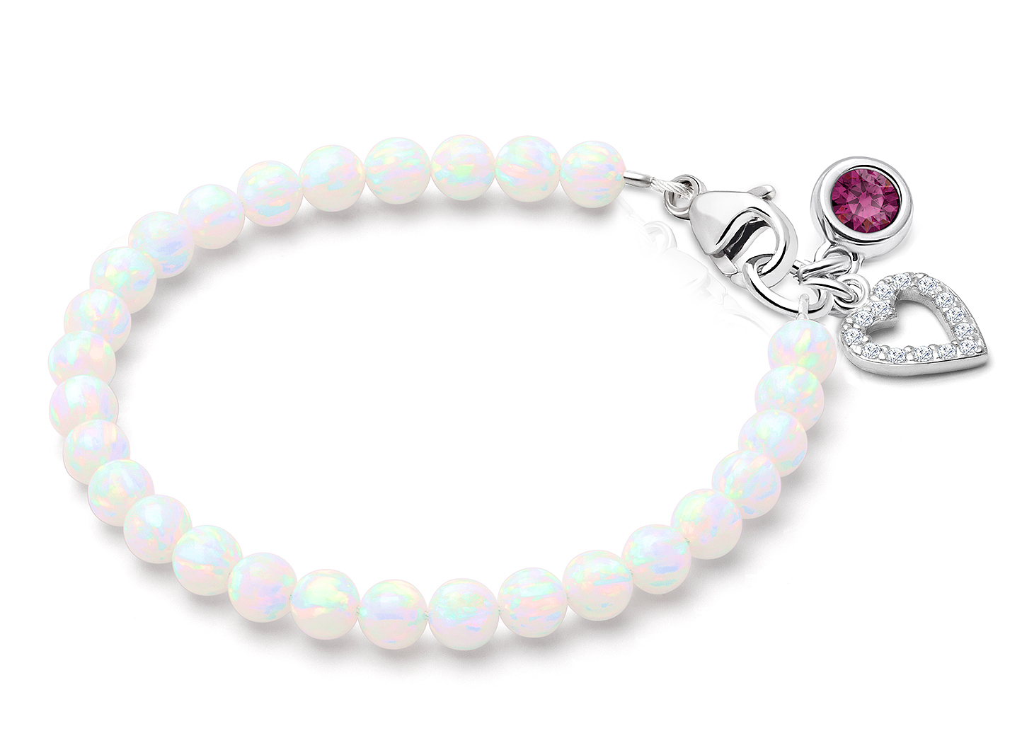 CZ & Heart Charms <u>NOT</u> Included<br />( add the charms your child would love )