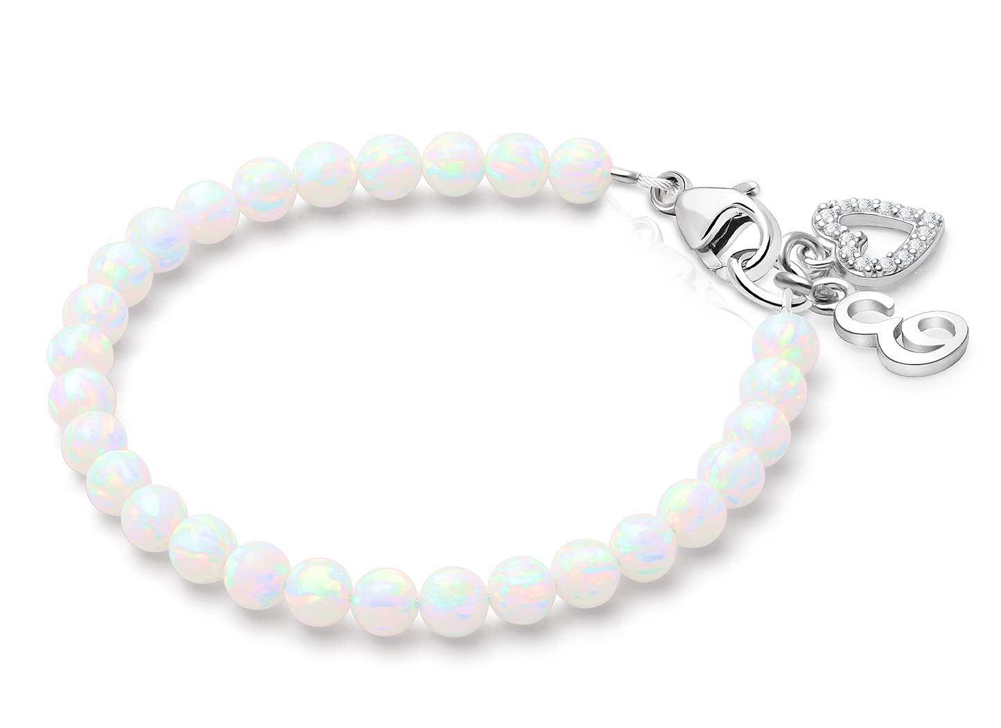 Heart and Initial Charm <u>NOT</u> Included<br />( add the charms your child would love )