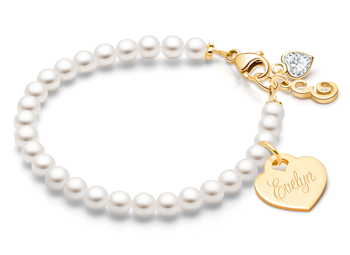 Heart & Initial Charms <u>NOT</u> Included<br />( add the charms your child would love )