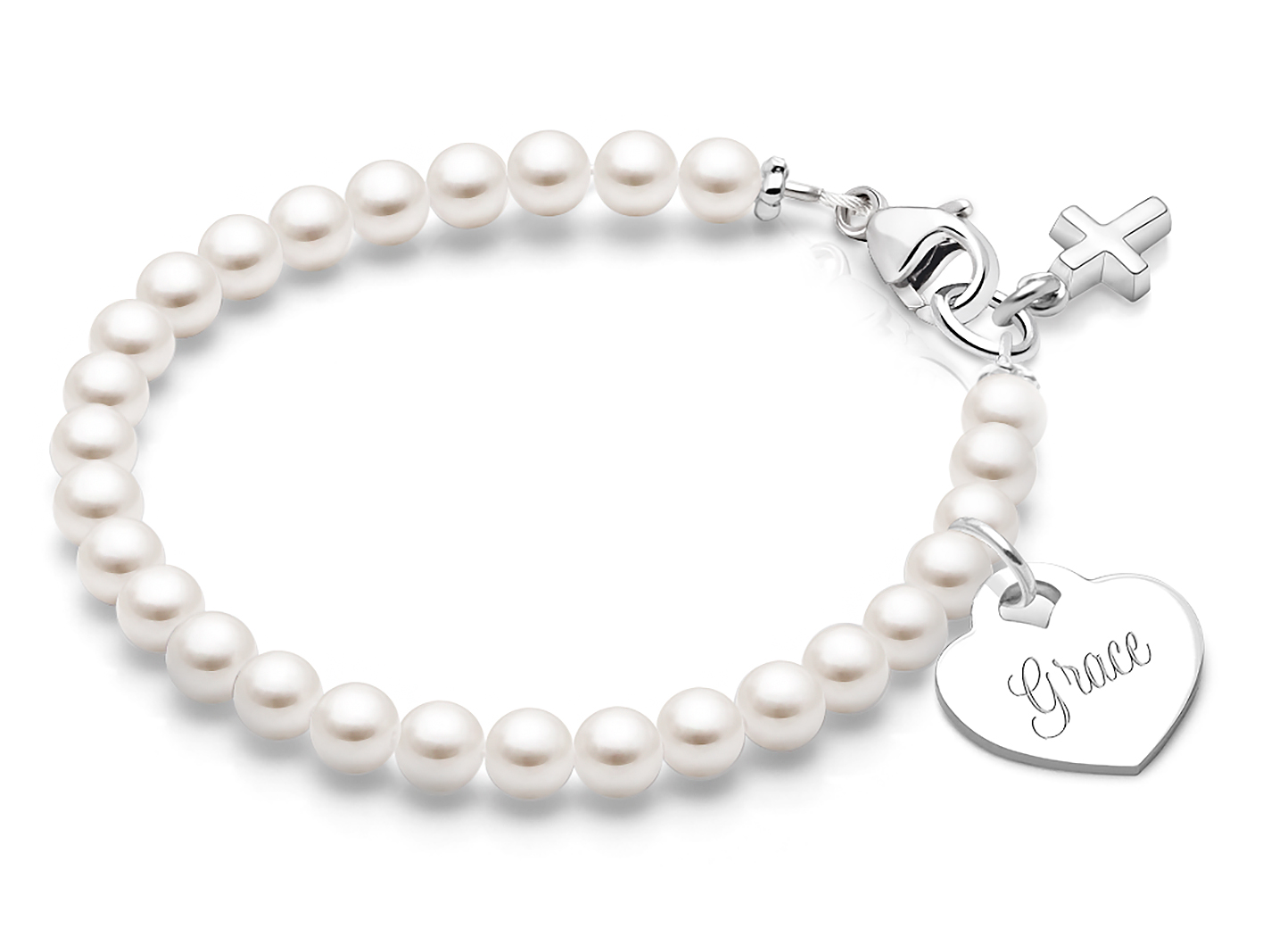 Enlarged to Show Detail<br />Shown with <u>Included</u> Cross Charm