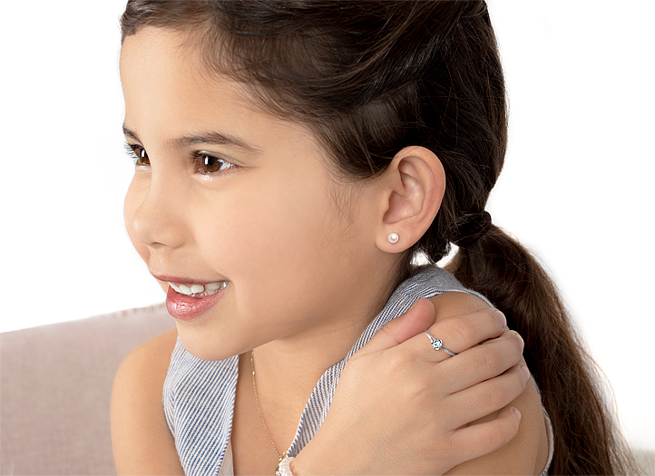 Earring Shown on 5 Year Old Girl