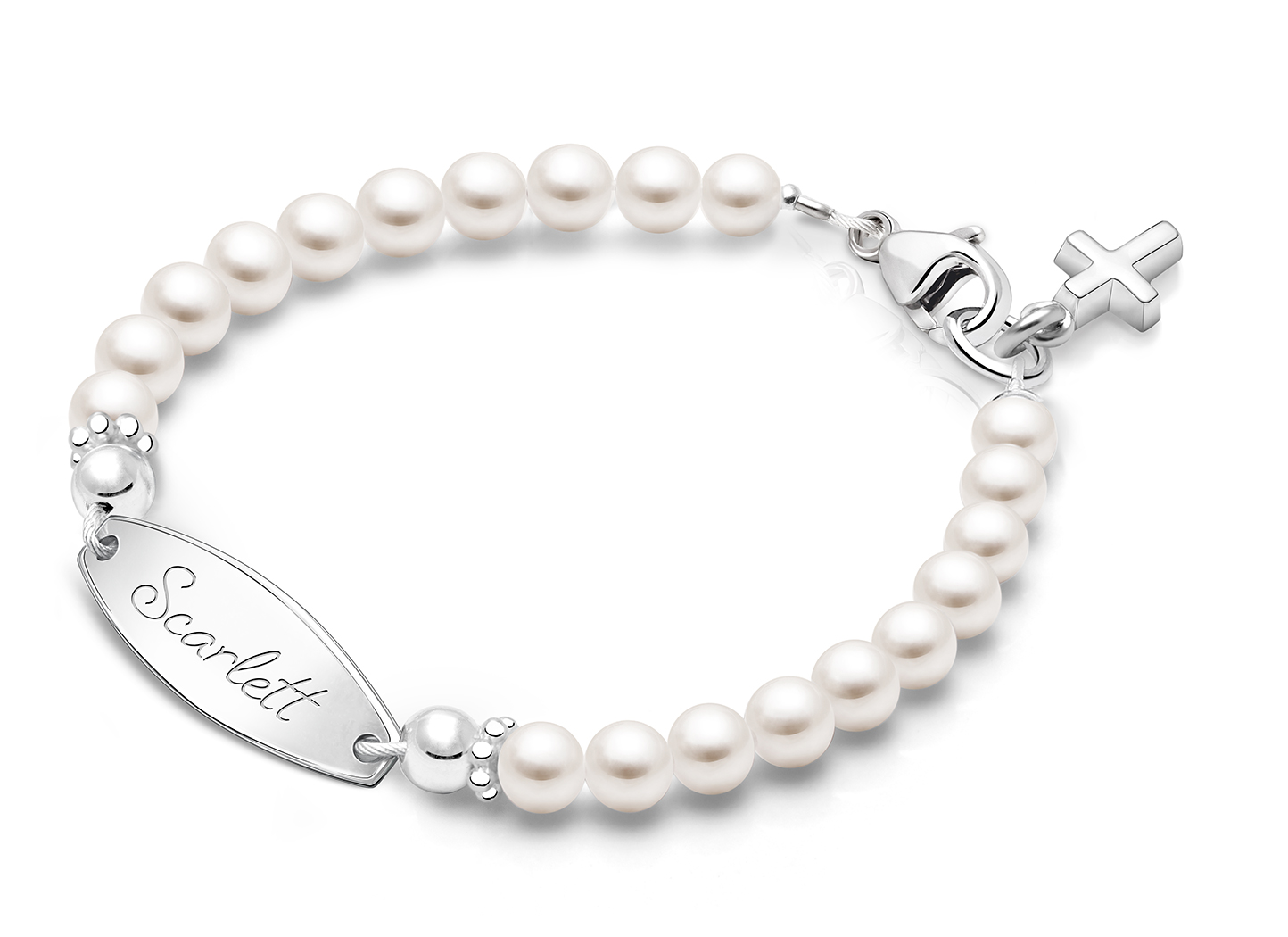 Enlarged to Show Detail<br />Shown with <u>Included</u> Cross Charm