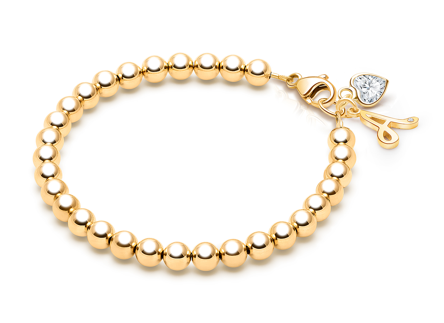 Heart & Initial Charms <u>NOT</u> Included<br />( add the charms your child would love )