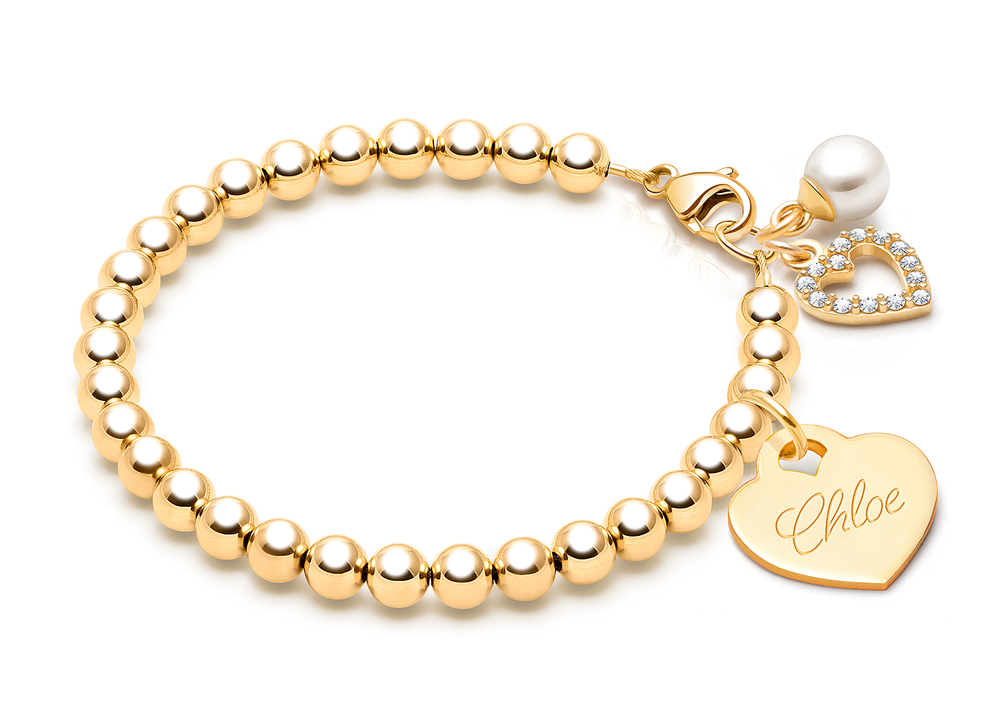 Pearl & Heart Charms <u>NOT</u> Included<br />( add the charms your child would love )