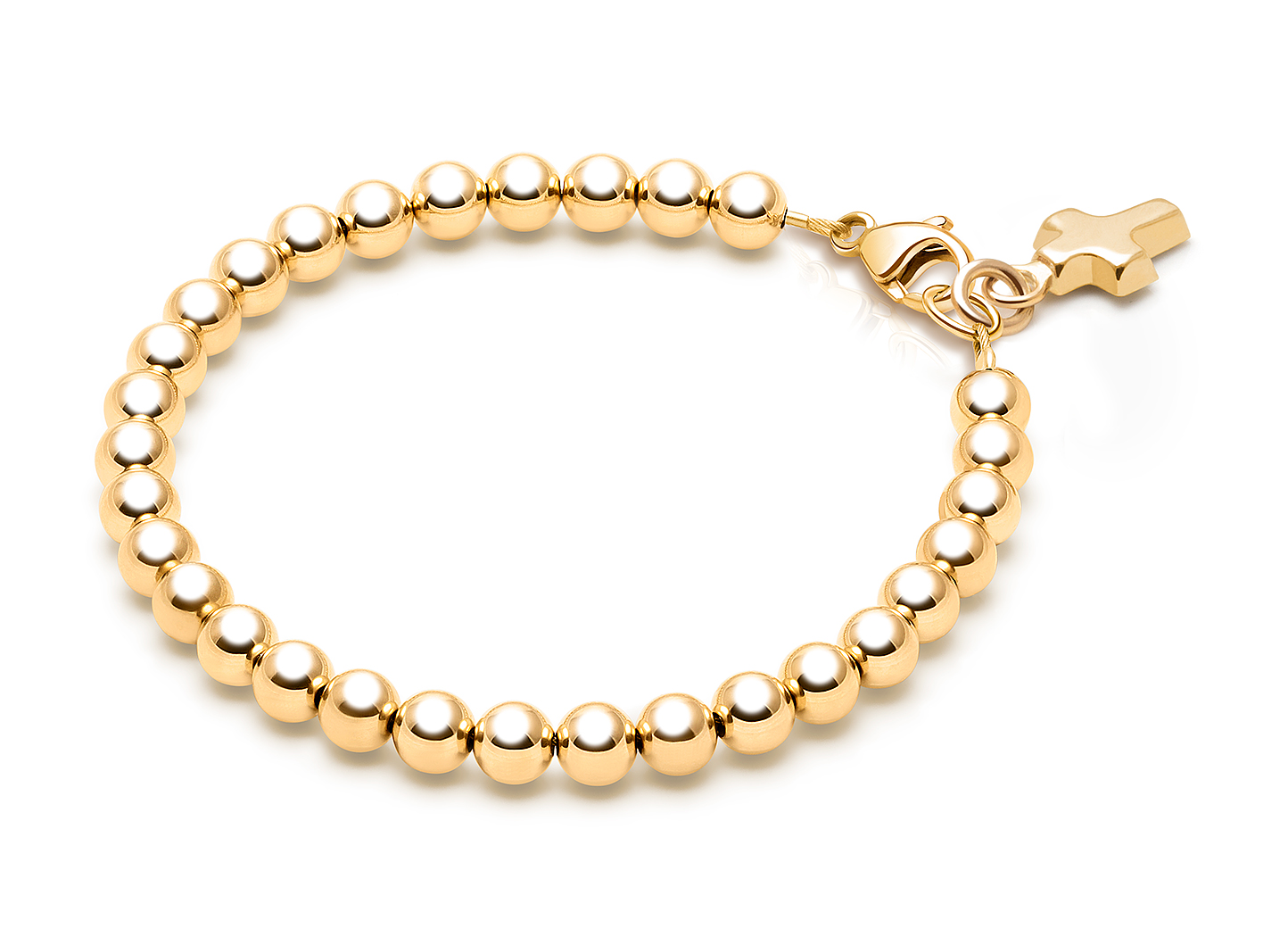 Enlarged to Show Detail<br />Shown with <u>Included</u> Cross Charm