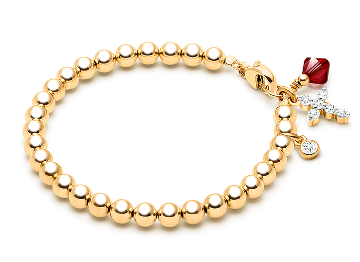 Enlarged to Show Detail<br />Shown with <u>Upgraded</u> Religious Charm, All Other Charms are <u>Optional</u>