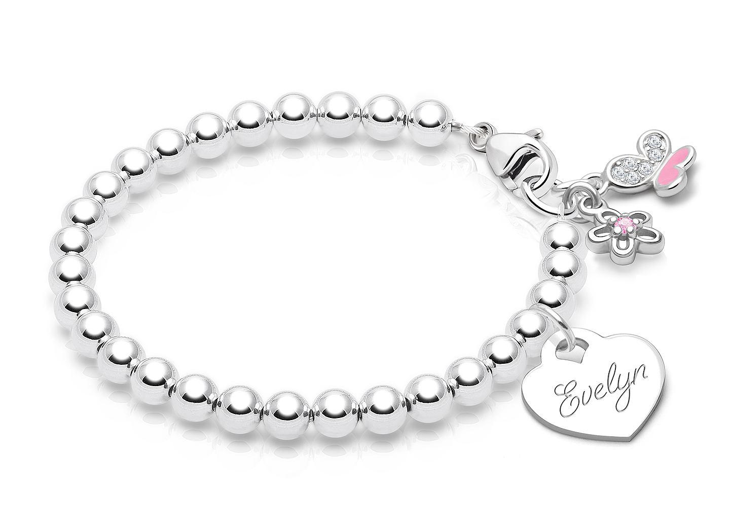 Butterfly & Flower Charms <u>NOT</u> Included<br />( add the charms your child would love )