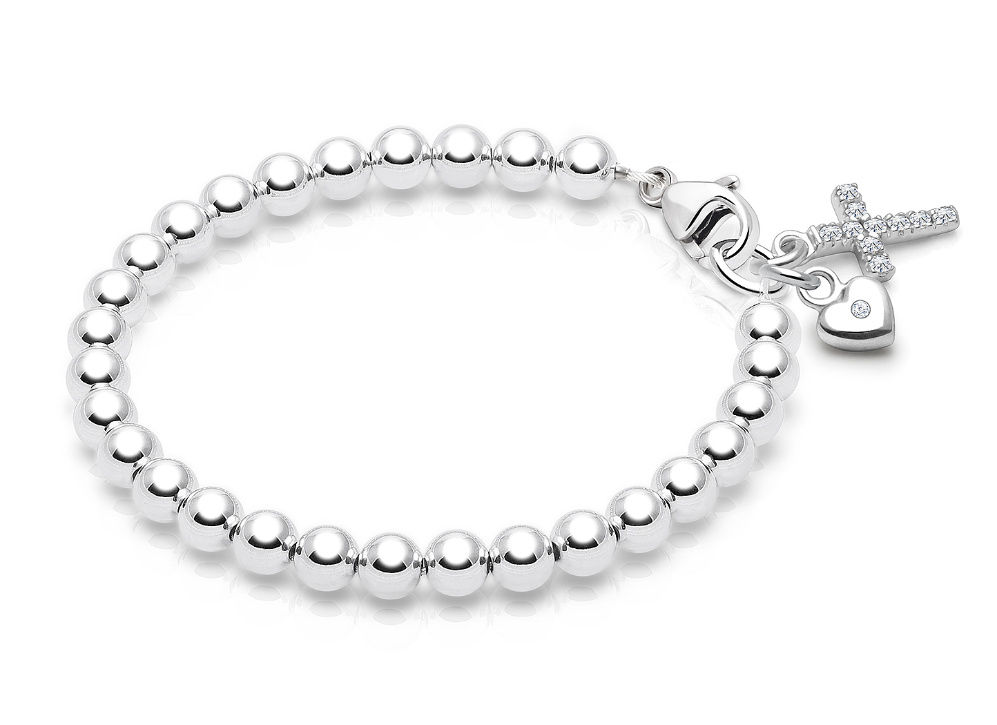 Cross & Heart Charms <u>NOT</u> Included<br />( add the charms your child would love )