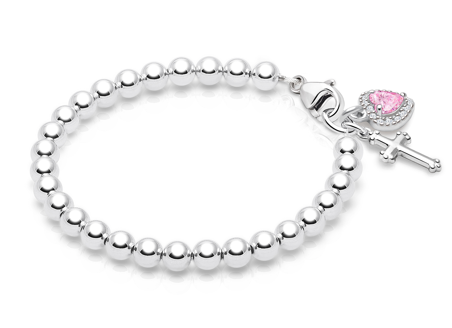Shown with <u>Upgraded</u> Cross - Heart Charm <u>NOT</u> Included<br /> ( add the charms your child would love )