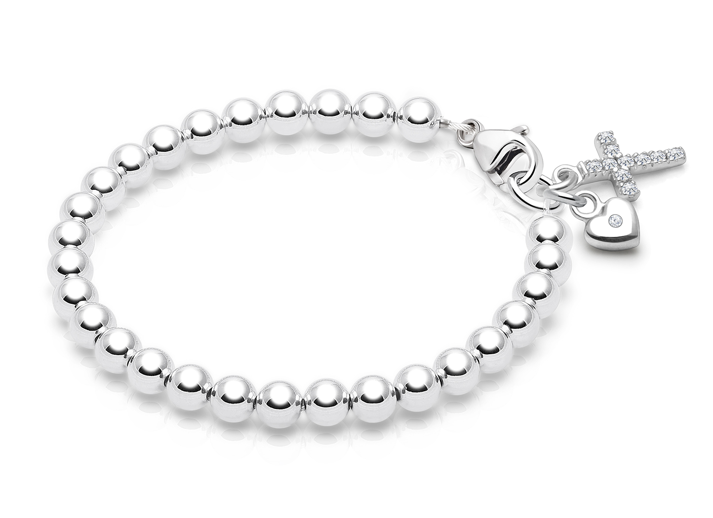 Shown with <u>Upgraded</u> Cross - Heart Charm <u>NOT</u> Included<br /> ( add the charms your child would love )