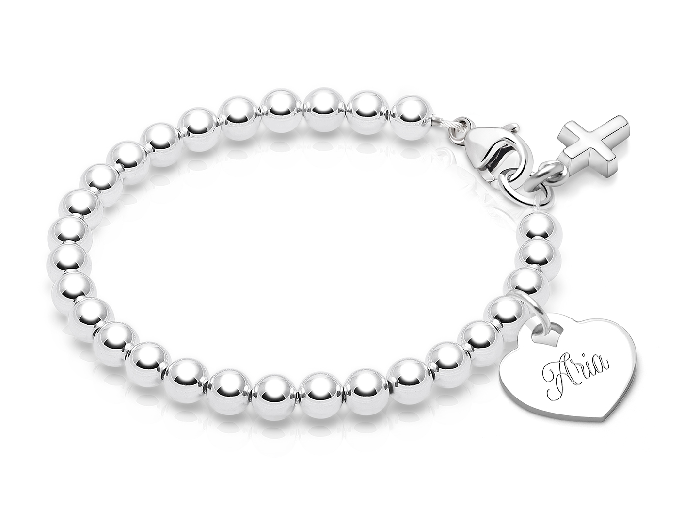 Enlarged to Show Detail<br/>Shown with <u>Included</u> Cross Charm