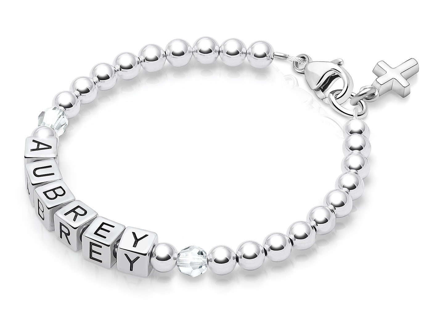 Enlarged to Show Detail<br />Shown with <u>Included</u> Cross Charm