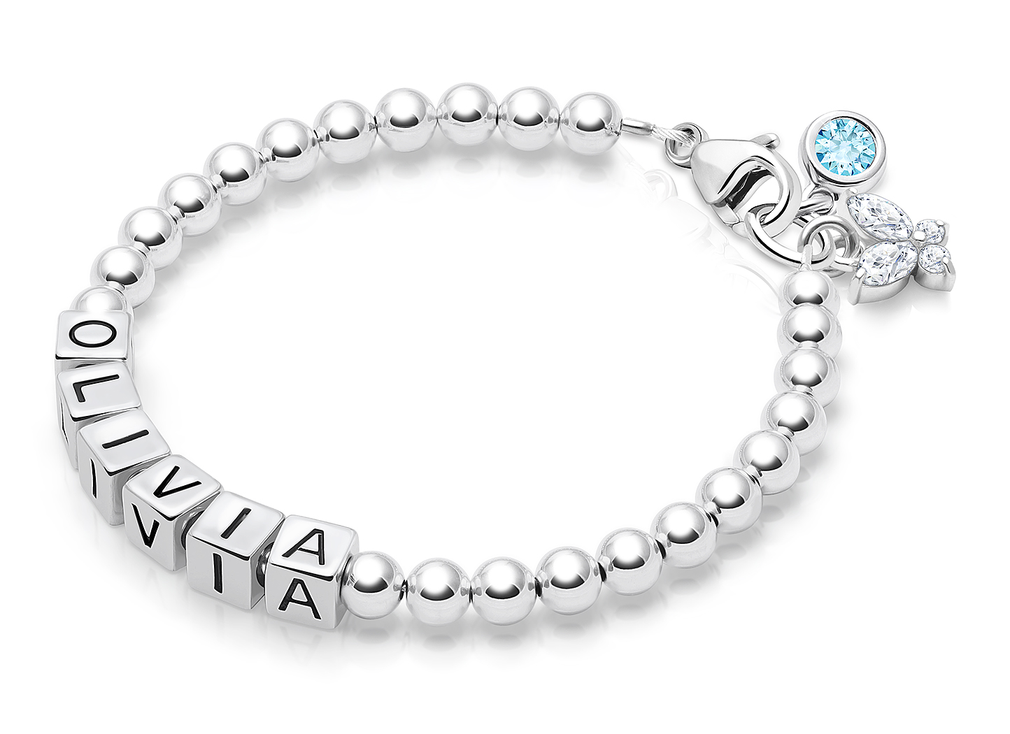 CZ & Butterfly Charms <u>NOT</u> Included<br />( add the charms your child would love )