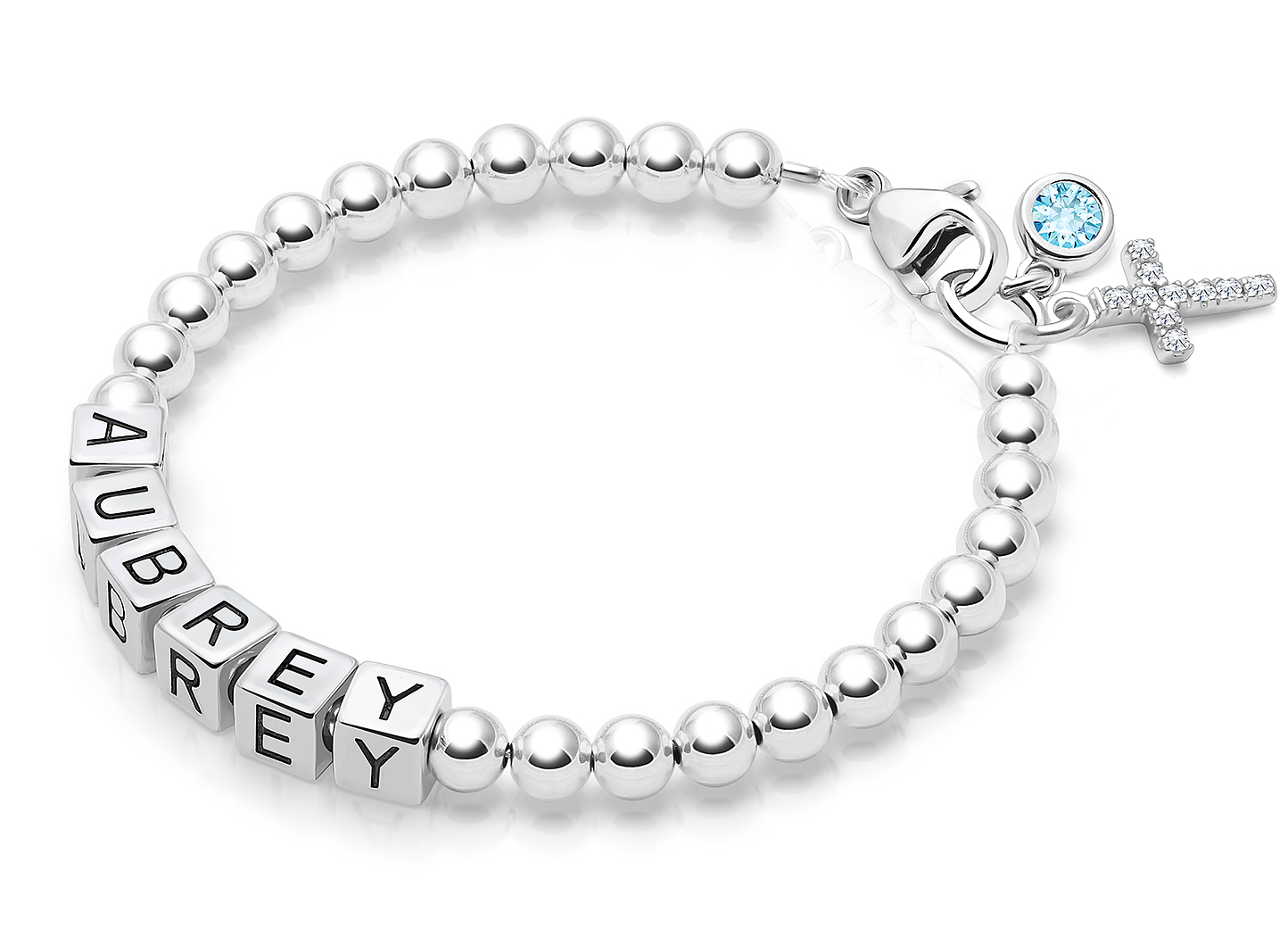 Shown with <u>Upgraded</u> Cross - Birthstone Charm <u>NOT</u> Included<br />( add the charms your child would love )
