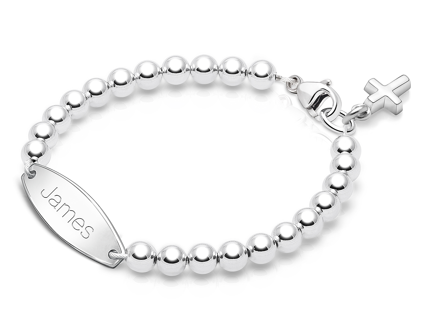 Enlarged to Show Detail<br />Shown with <u>Included</u> Cross Charm