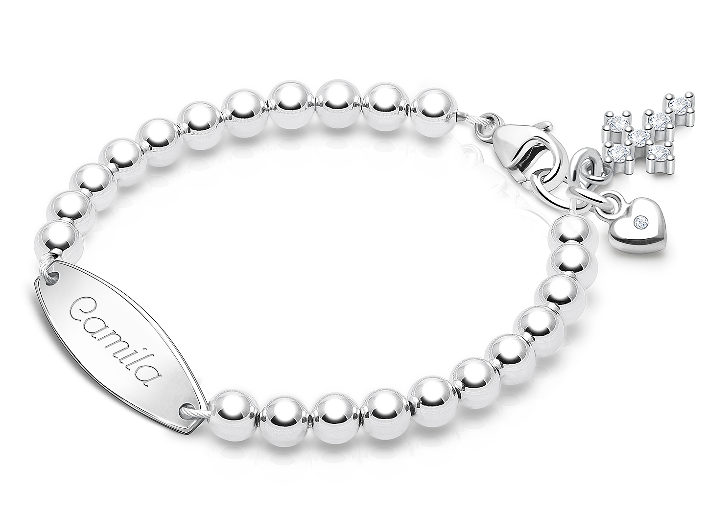 Shown with <u>Upgraded</u> Cross - Heart Charm <u>NOT</u> Included<br />( add the charms your child would love )