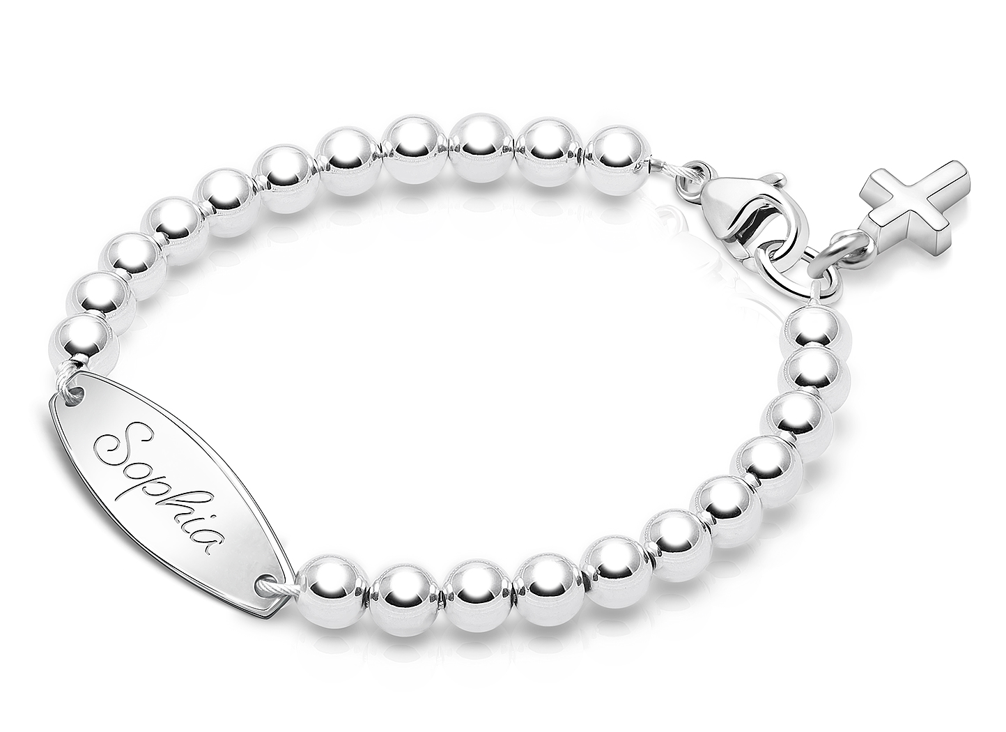 Enlarged to Show Detail<br/>Shown with <u>Included</u> Cross Charm