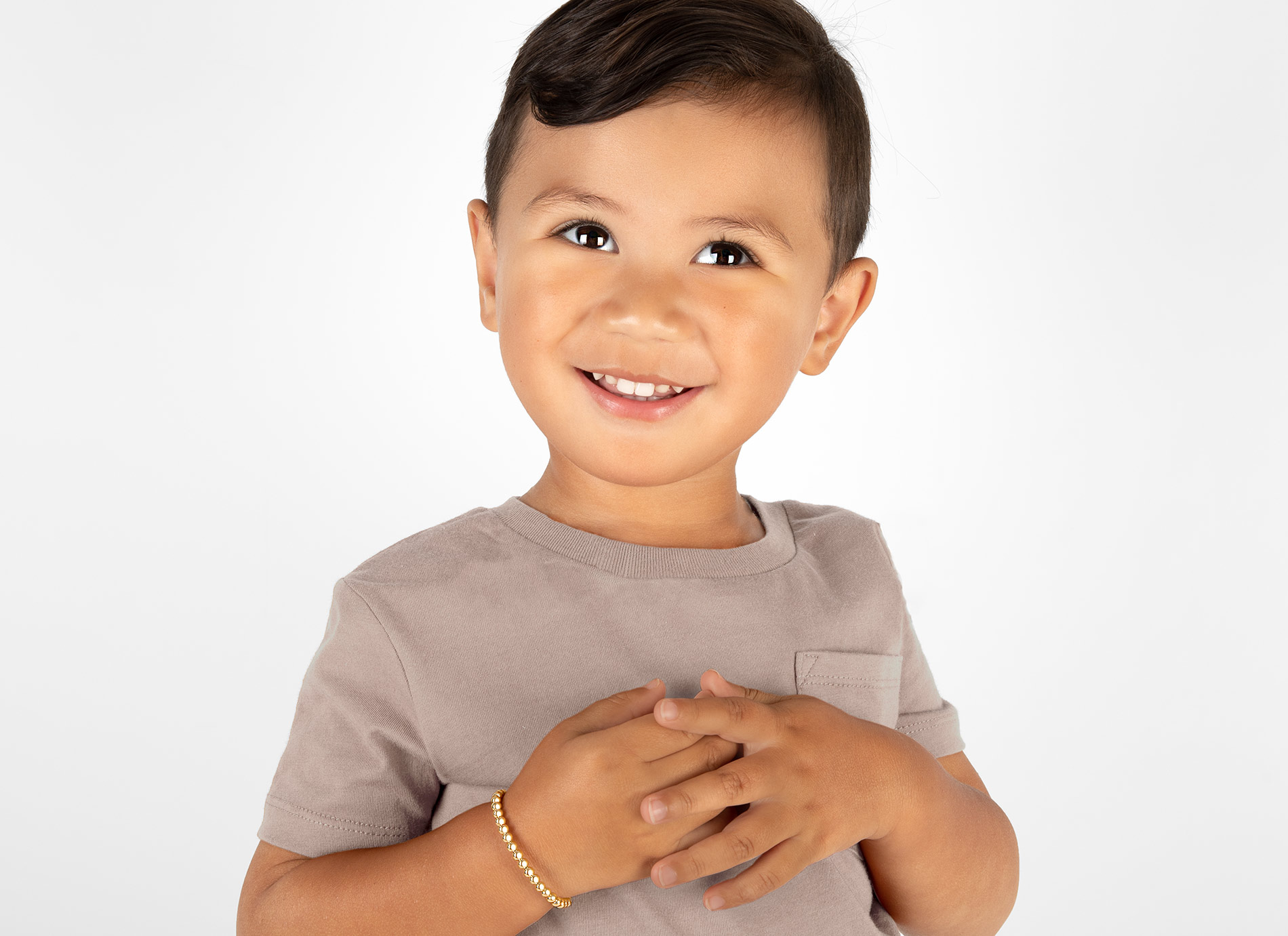 Example Bracelet Shown on 3 Year Old Boy