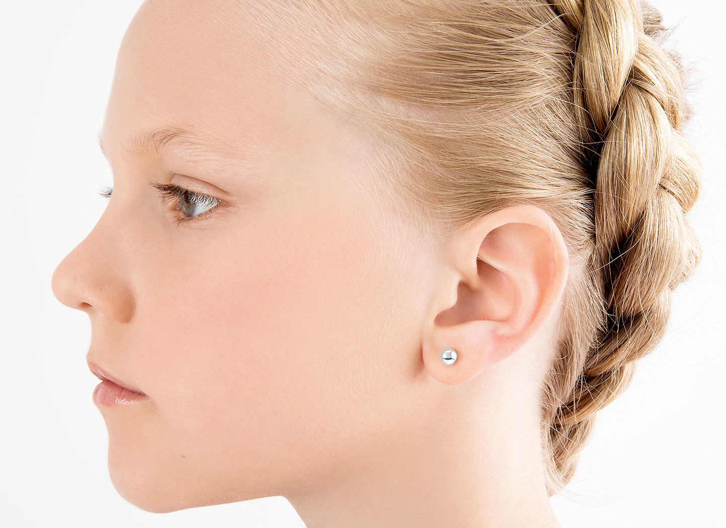 Earring Shown on 8 Year Old Girl