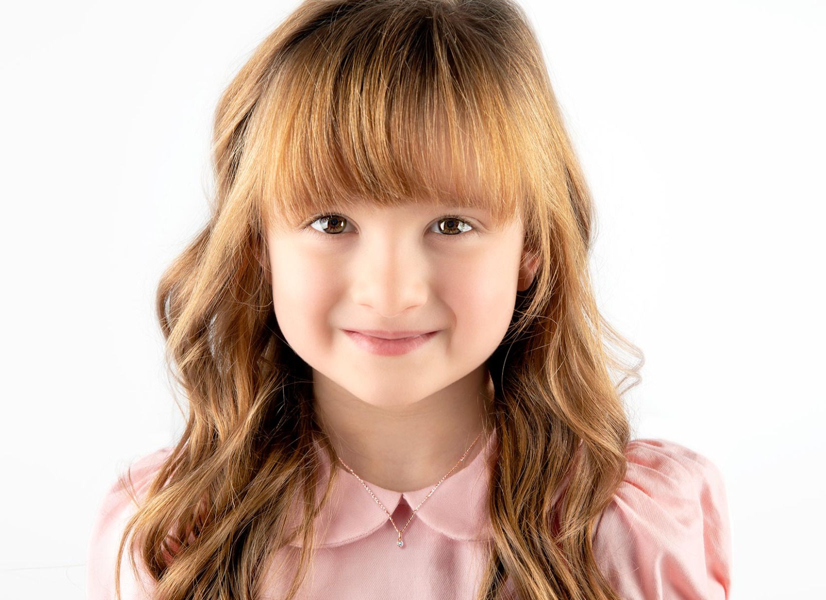 Necklace Shown on 5 Year Old Girl
