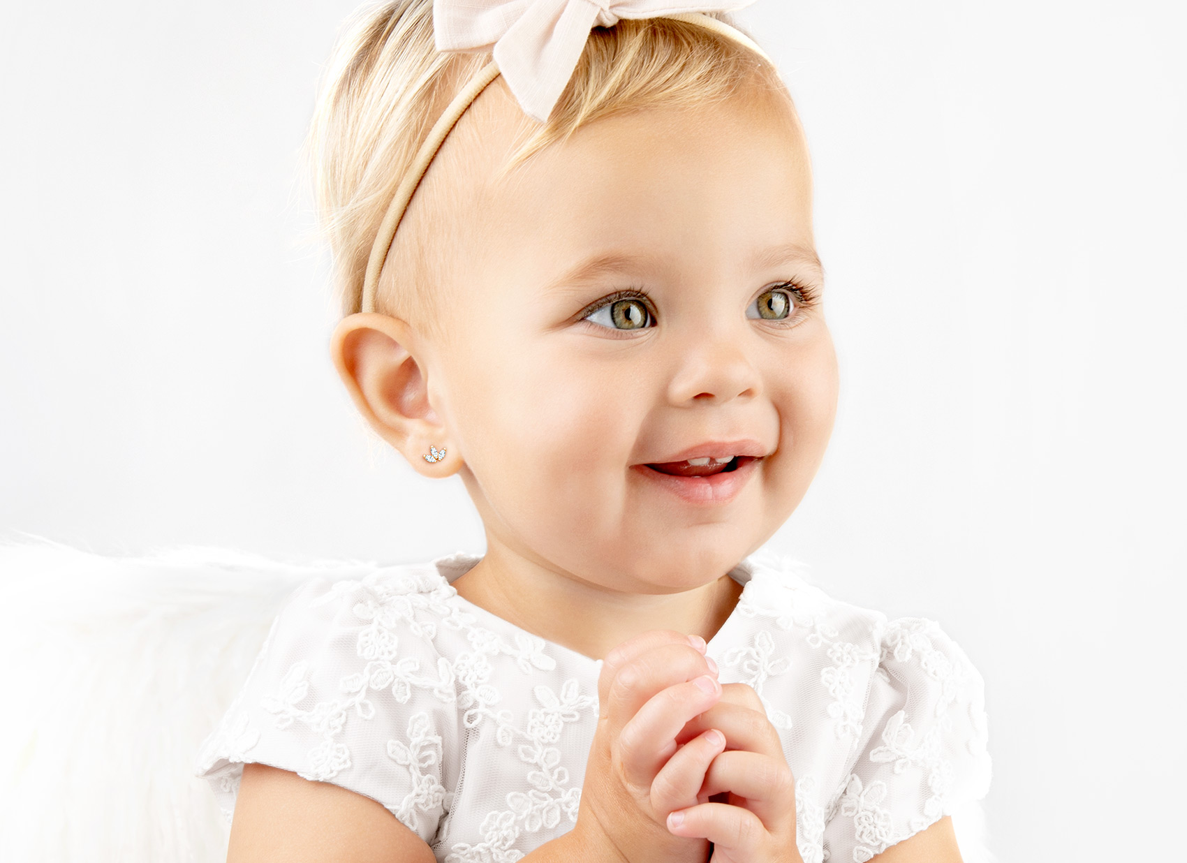 Earring Shown on Child Model
