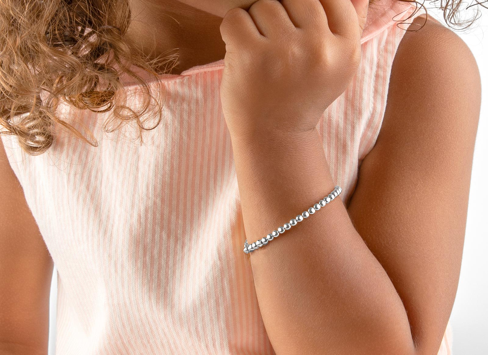 Example Bracelet Shown on 4 Year Old Girl