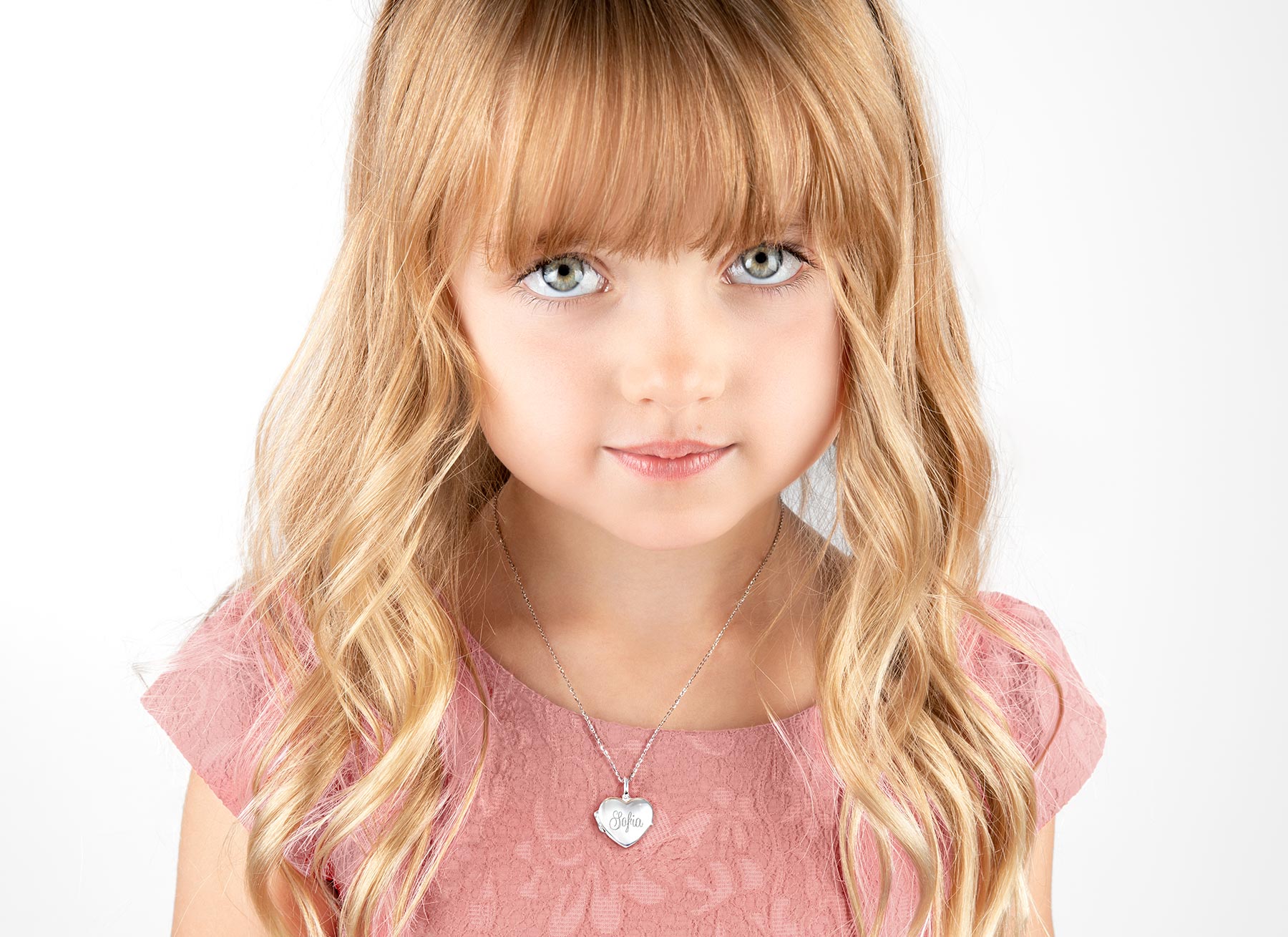 Necklace Shown on 5 Year Old Girl