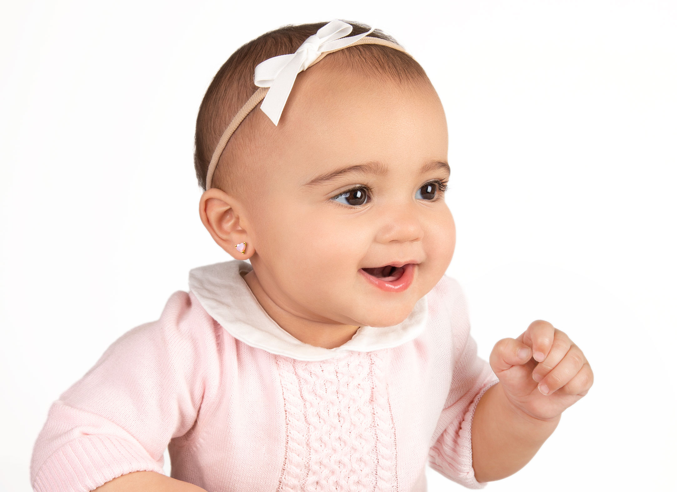 Earring Shown on Baby Girl