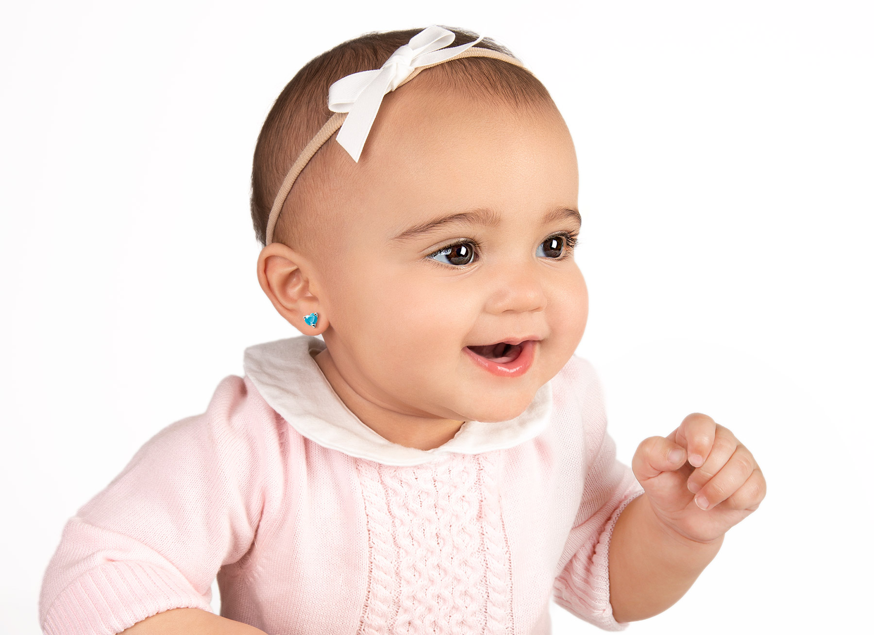 Earring Shown on Infant Girl