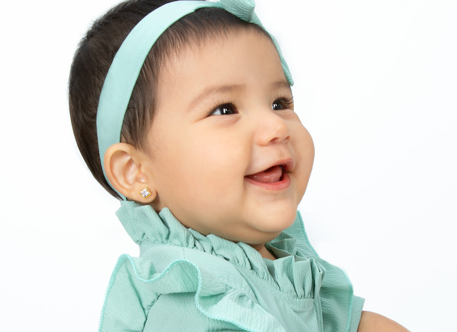 Earring Shown on Baby Girl