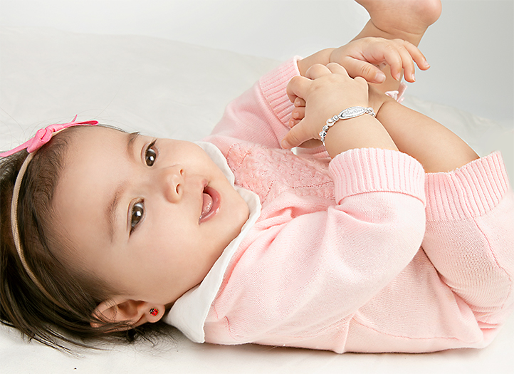 Earring Shown on Child Model